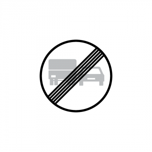 C20D - Fim da proibição de ultrapassar para automóveis pesados - Sinais de Proibição