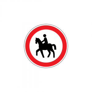 C3M - Trânsito proibido a cavaleiros - Sinais de Proibição