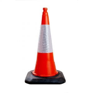 Cones - ET6 75 - 50 - Cone plástico com banda branca retrorefletora