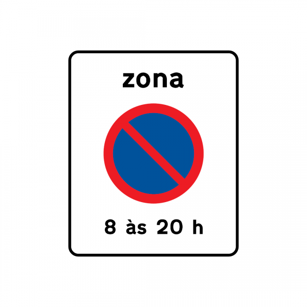 G2B - Zona de estacionamento proibido - Sinais de Zona